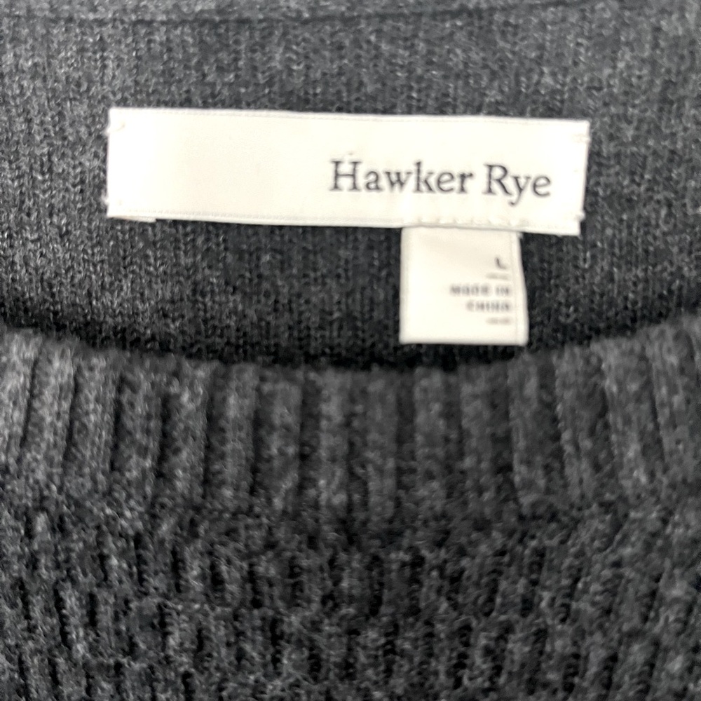 Dark Grey, Soft Cotton Crew Neck Sweater